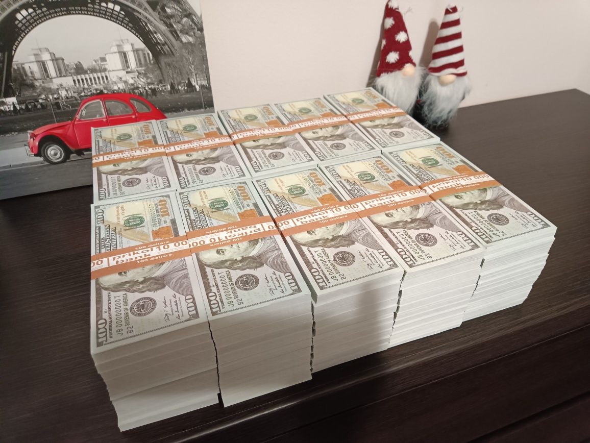 100 пачек 100$ долларов Миллион долларов Сувенирные деньги Гроші