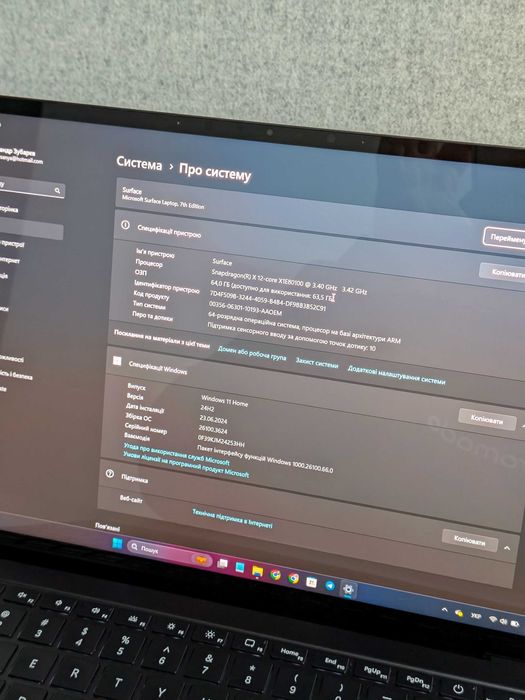 Microsoft Surface Laptop 7 Copilot+PC 64 ГБ/1 ТБ (Snapdragon X Elite)