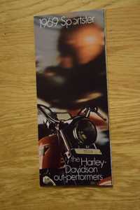 Prospekt Folder Harley Davidson Sportster 1969
