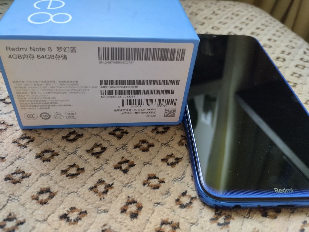 Xiaomi Redmi Note 8 4/64 Gb Neptune Blue