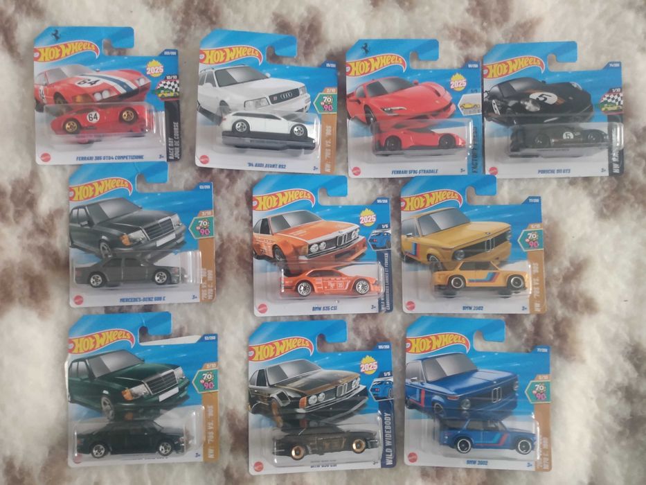 Hot Wheels RS2 GT3 928s 500e BMW 635CSi 2002 ferrari 365 GTB4 t-bird