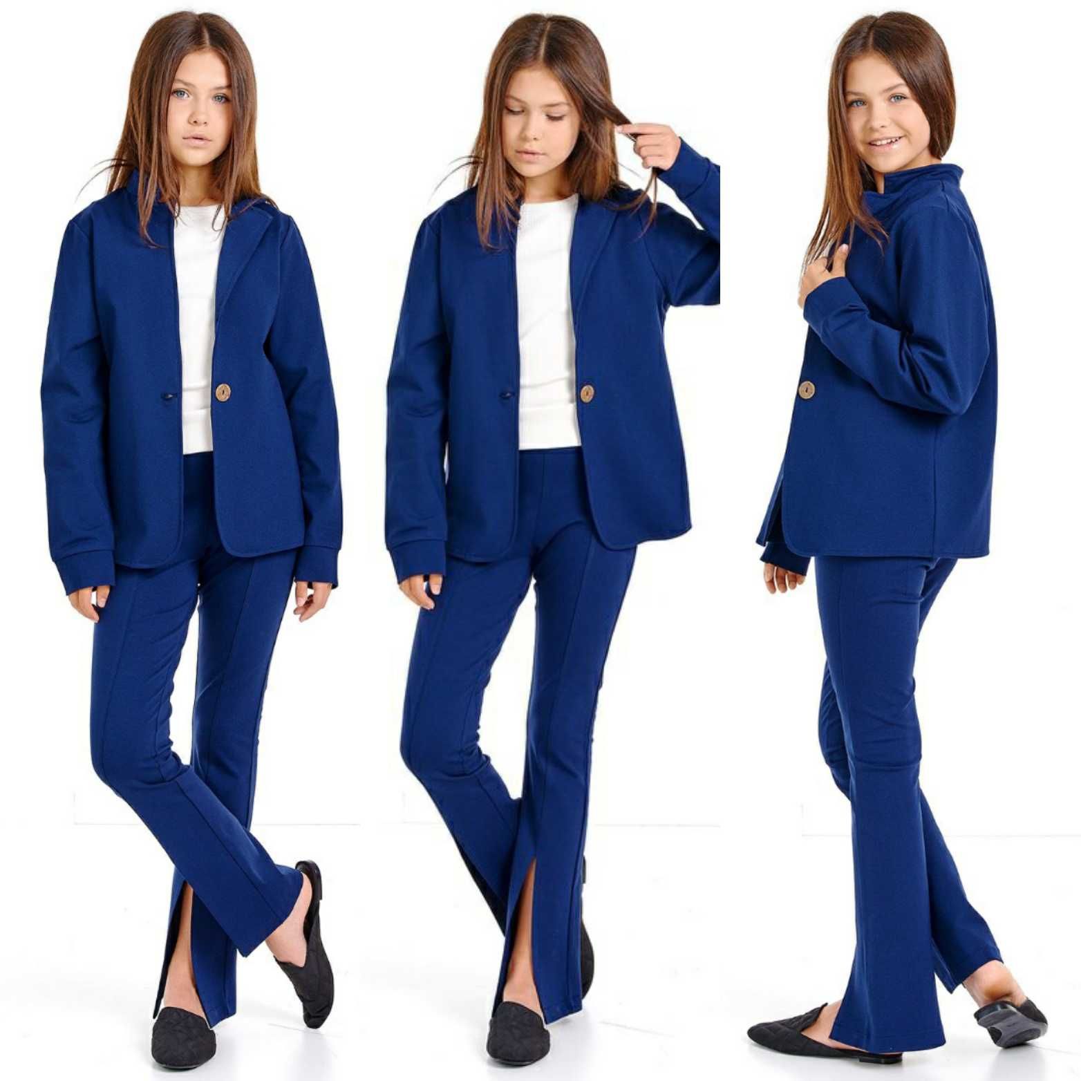 Модный костюм брюки , жакет для девочки -134-164 см