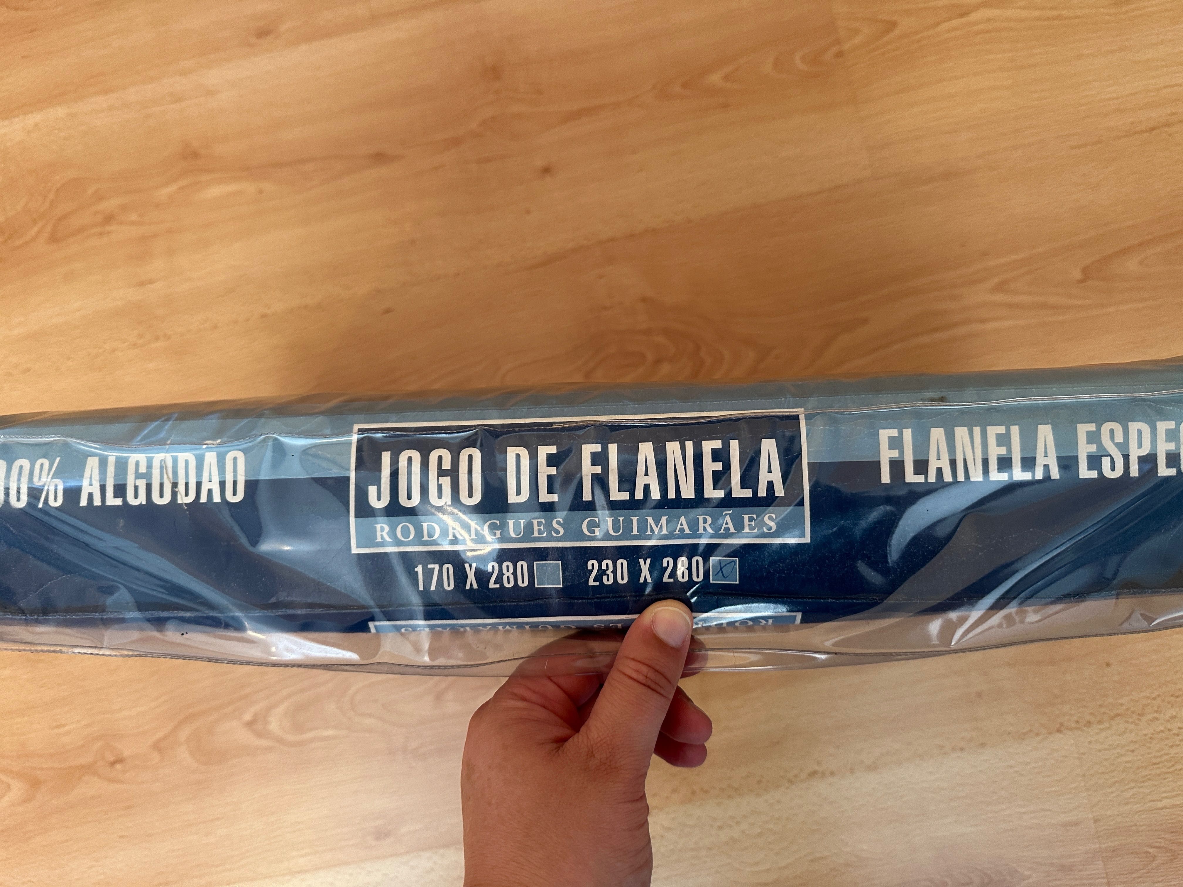 Lençóis de Flanela Castanho 100% Algodão