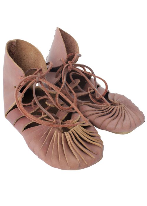 Sandały Viking, skórzane   Reko Larp Cosplay Wiking Rycerz