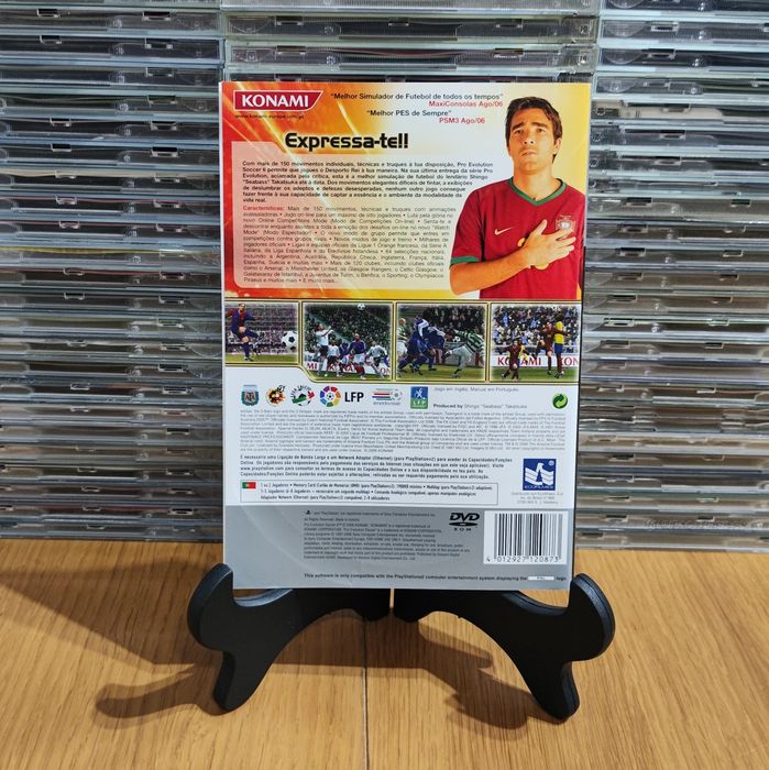 PES 6 Pro Evolution Soccer Capa e Manual Originais PS2
