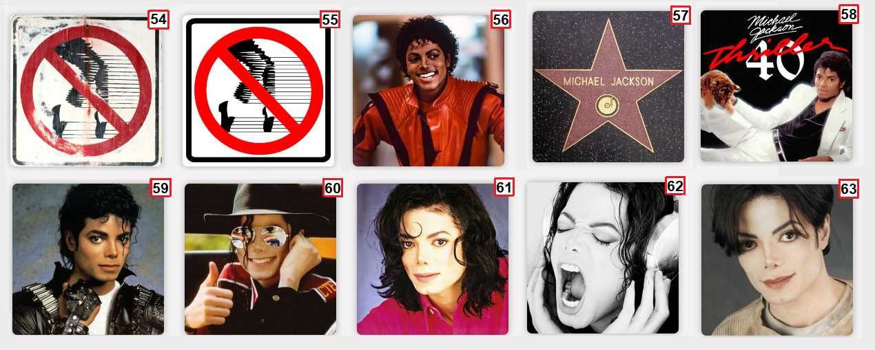 Michael Jackson Magnesy MJ na lodówkę