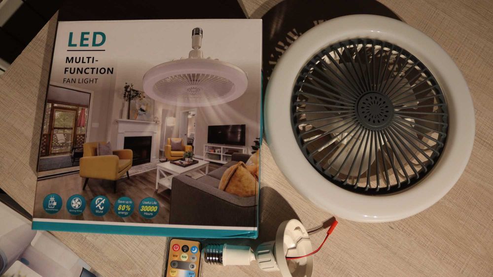 Wentylator sufitowy  oświetleniem LED  Xiexieni r 8039