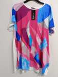 Bluzka plus size Tunika asymetryczna kolorowe wzory 50/52/54/56