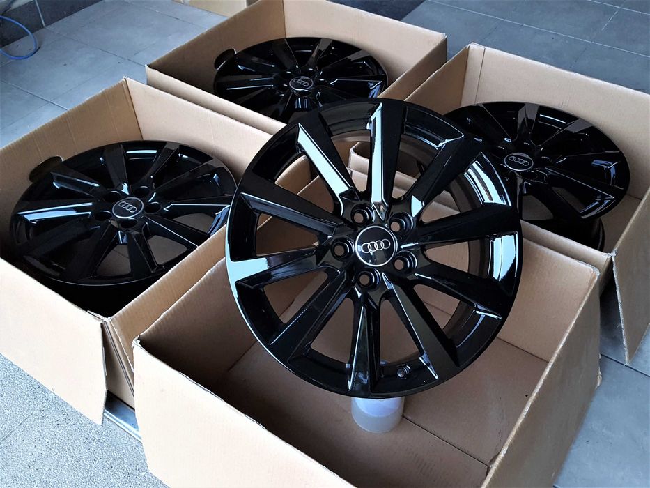 Alufelgi 16 5x100 Audi A1 A3 8L TT Seat Ibiza Leon Arona Czarne ! 489#