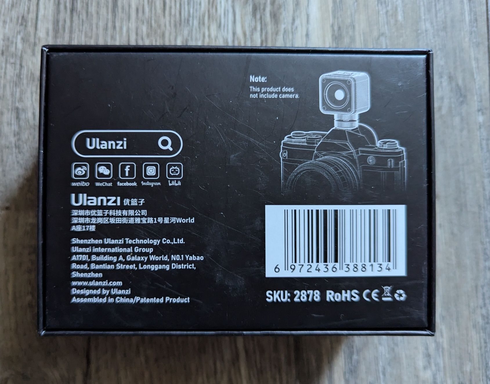 Компактне точкове світло Ulanzi L2 RGB, type-c