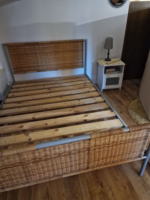 Łóżko ratanowe 140x200