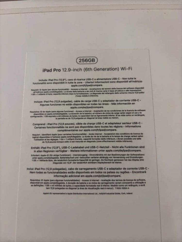 Ipad 12 pro 256gb