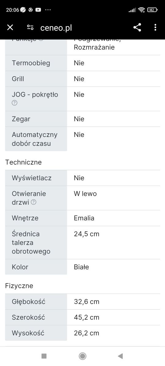 Kuchenka mikrofalowa AMICA