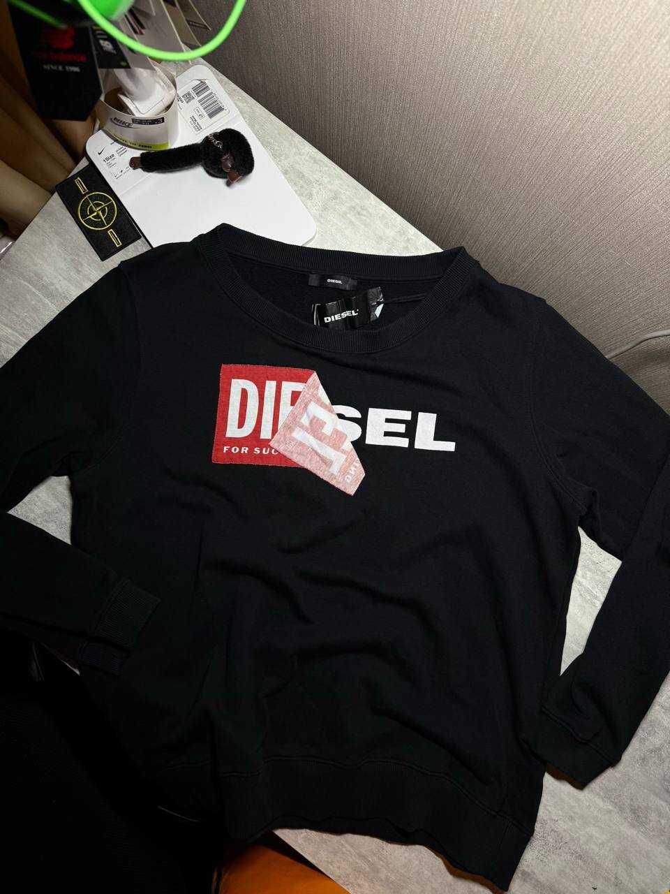 Жіночий світшот кофта diesel big logo sweatshirt L