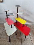 Kwietnik Rockabilly,kolorowy,piętrowy,lata 60,Mid-century,vintage