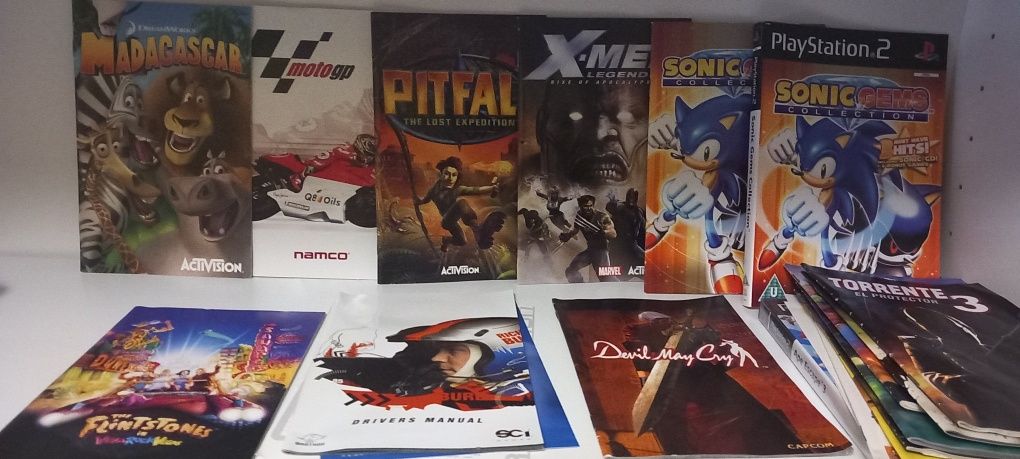 Lote capas/manuais jogos Ps2 [ ler descricao ]