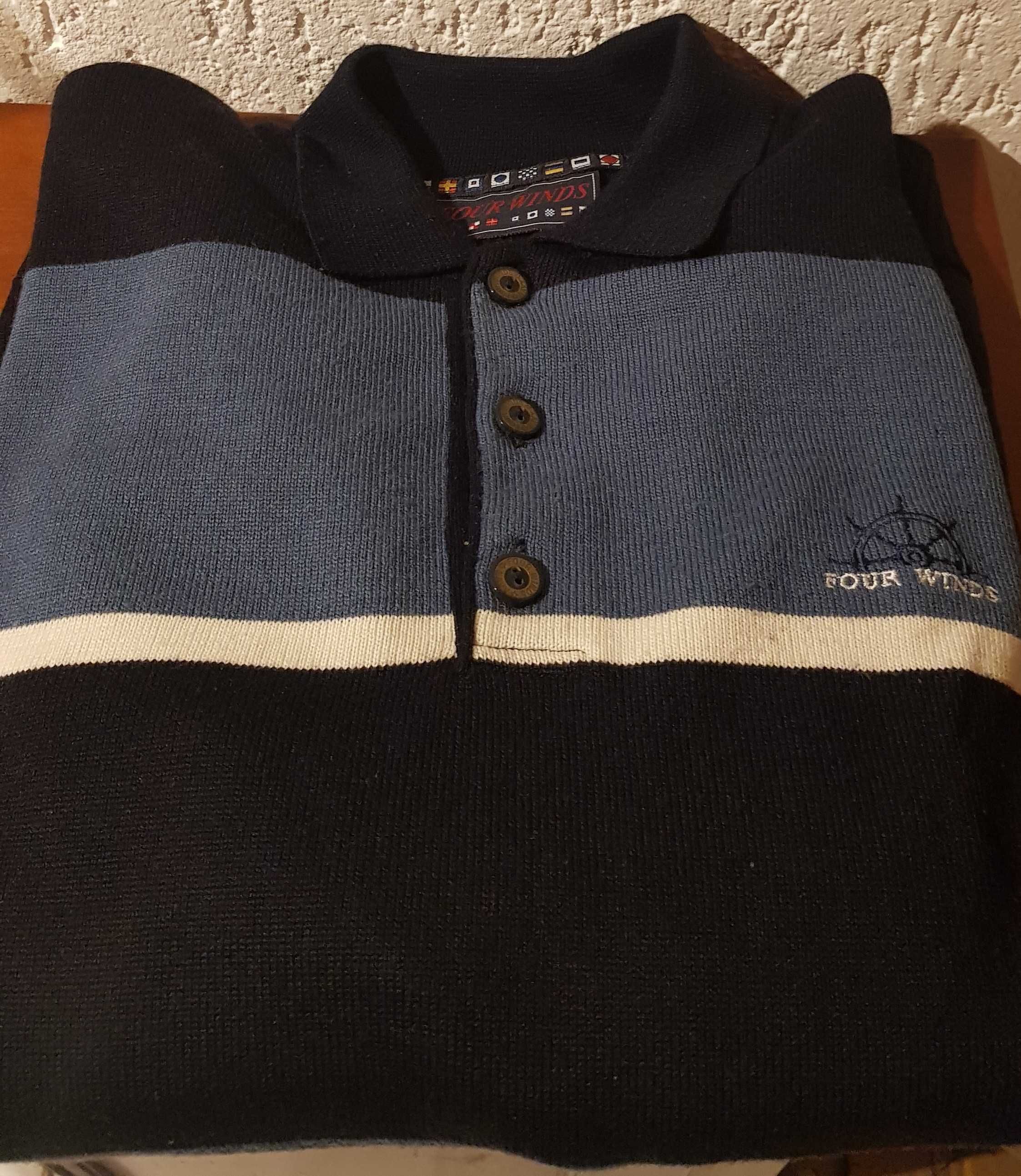 Pullover / Polo Quebra-Mar em malha fina Tamanho XXL Novo