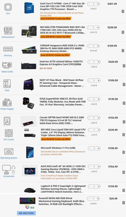 Intel Arc A770 16GB Limited Edition GW.