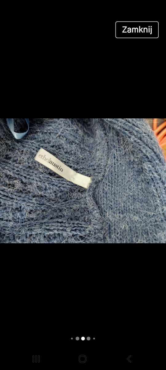 Sweter damski gruby rozmiar M firma ETHELANSTIN