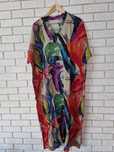 Lniana sukienka oversize i 100% len XXL 44 XL 42 Plus Size boho