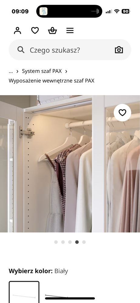 IKEA Komplement drążek  2 sztuki