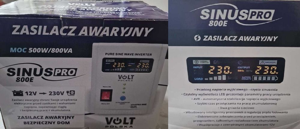 Zasilacz awaryjny VOLT Polska sinusPRO-800E
