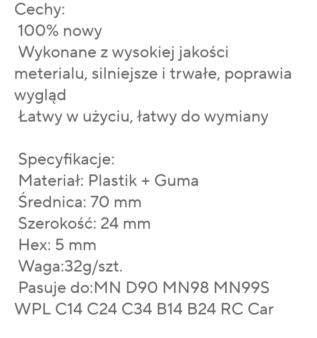Opony RC MN D90 /WPL C-24
