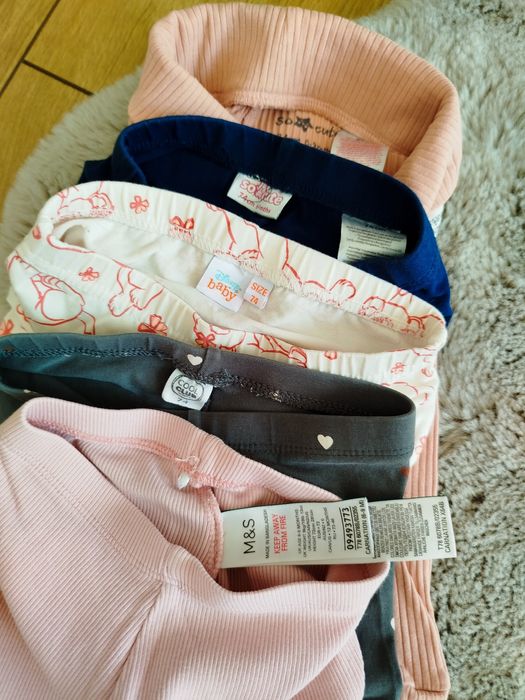 Zestaw getry legginsy dla dziewczynki 74