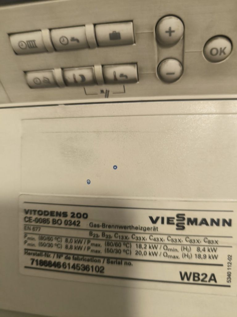 Viessmann Vitodens 200 kocioł gazowy,piec na części.