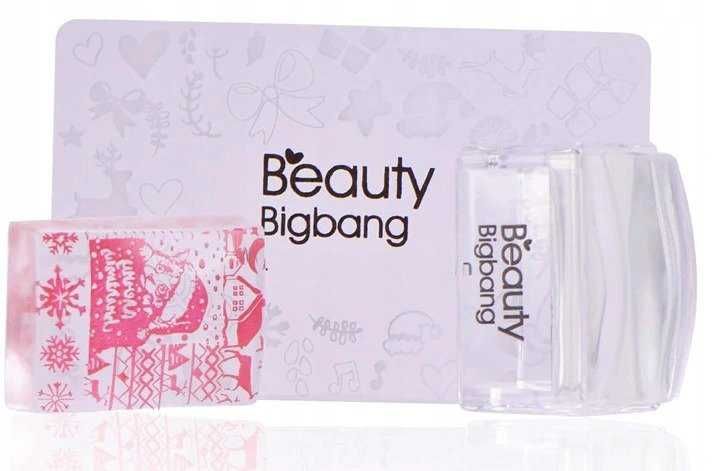 3,8cm Beauty Bigbang stempel miękki clear prostokąt