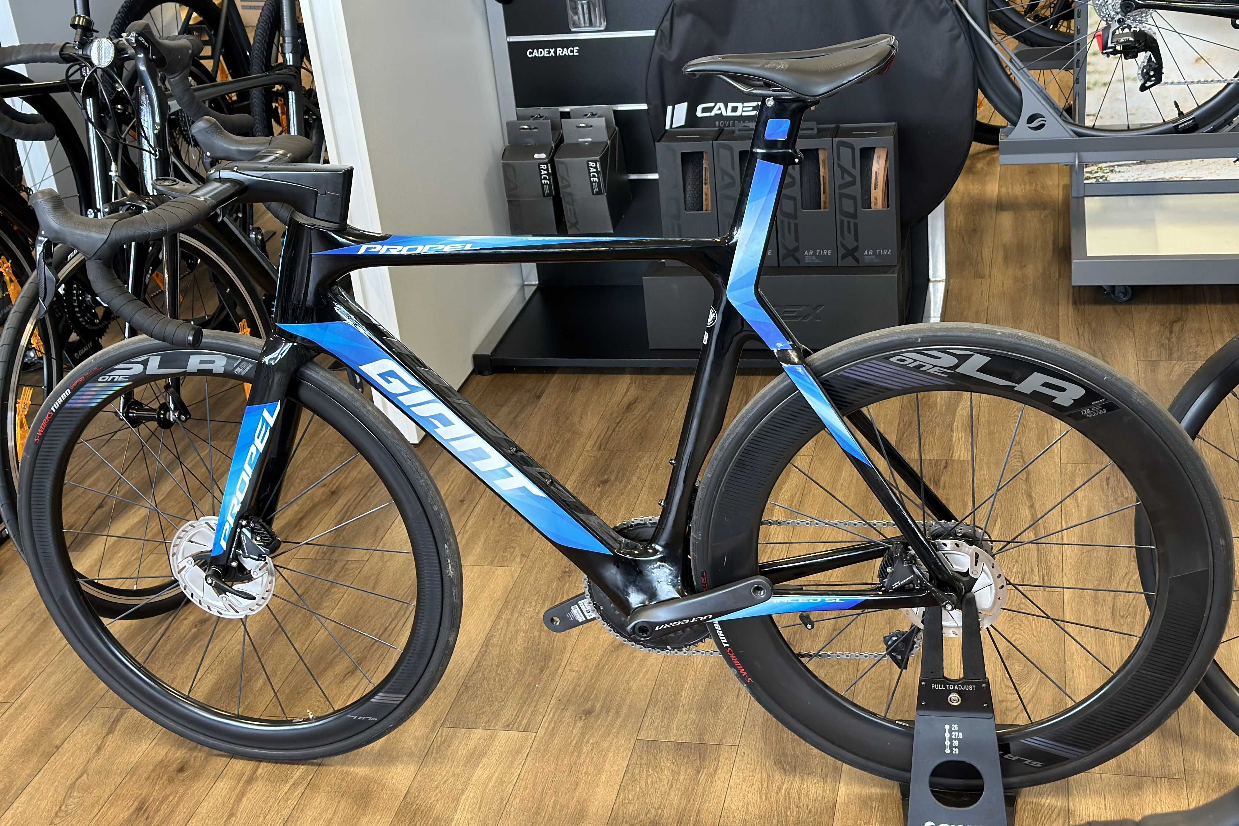 M/L 57 Carbon Di2 Ultegra Giant Propel SL Miernik Mocy Aero