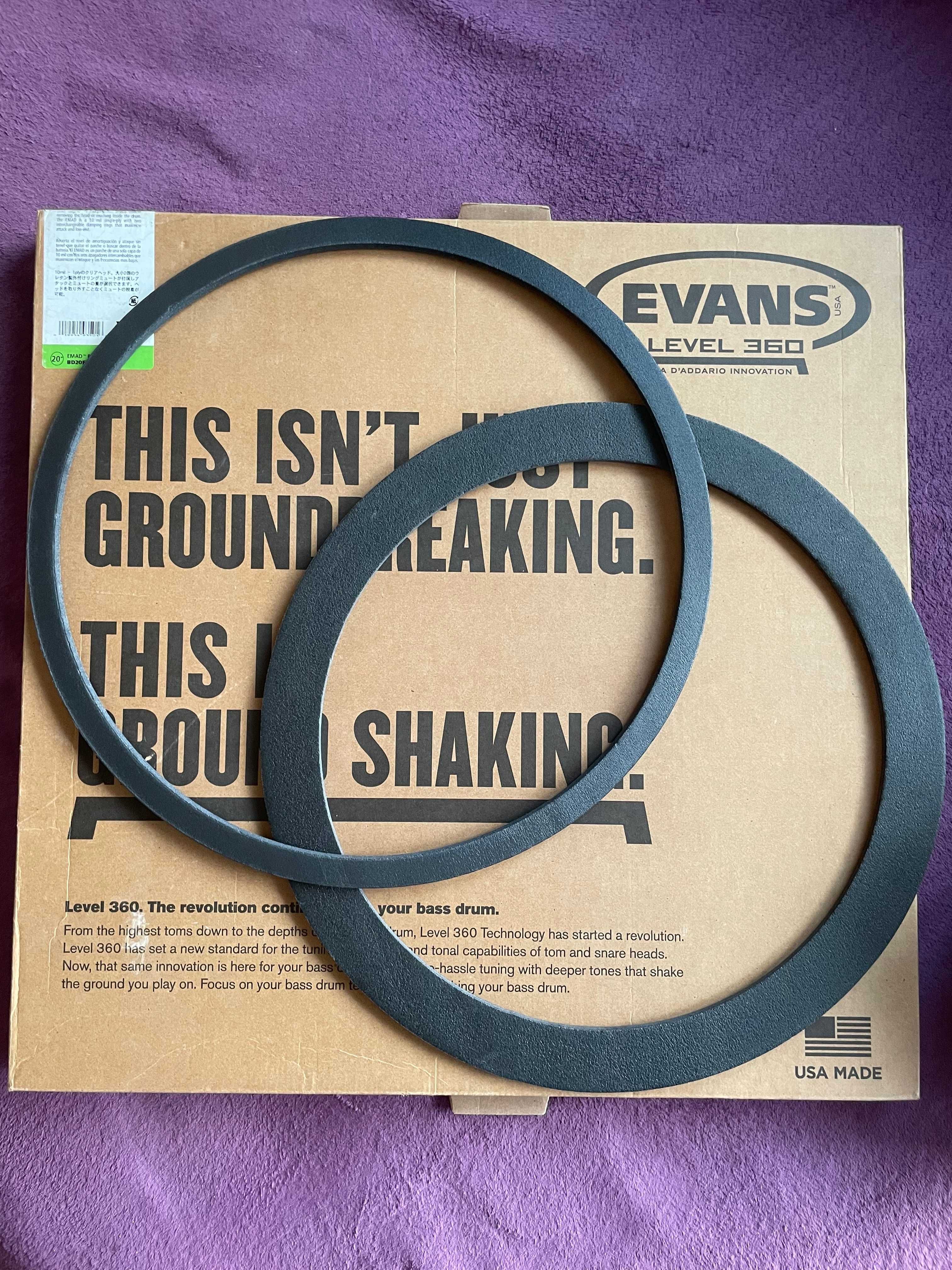 EVANS Level 360 Emad Clear 20" - Naciąg do bębna basowego