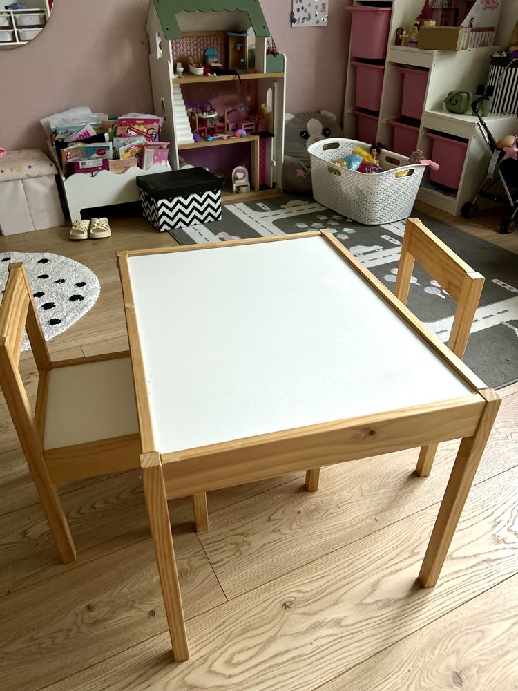 Stolik dla dziecka Ikea latt zadbany lakierowany