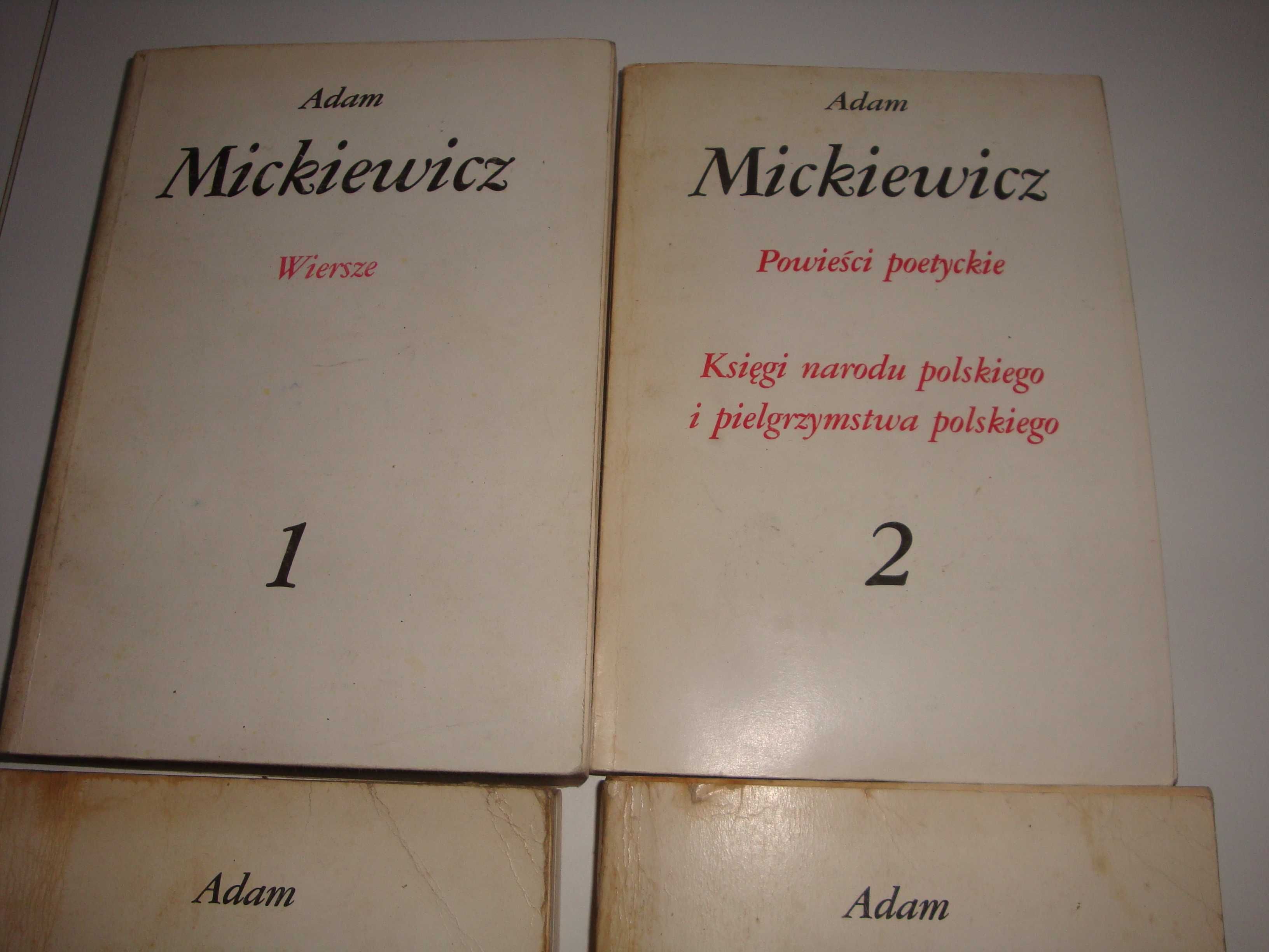Dzieła poetyckie tomy 1-4 Adam Mickiewicz