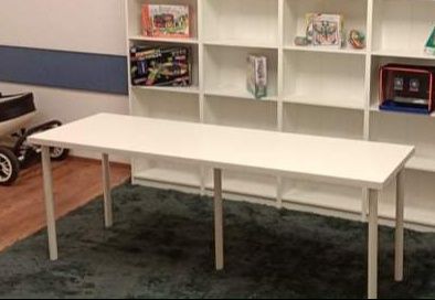 Biurko Stół 200 x 60 x 73 cm duże białe biurko IKEA LAGKAPTEN / ADILS