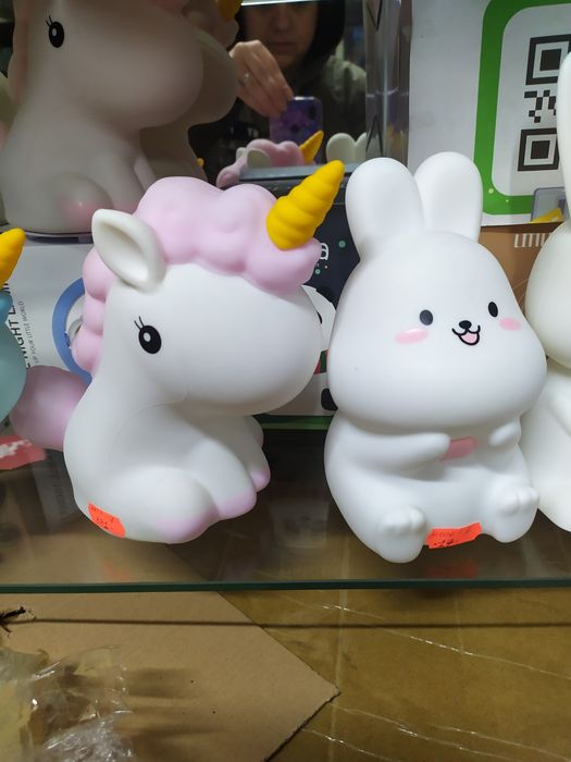 Силиконовый ночник светильник игрушка!USB!Можно мять,ронять,,меняет цв