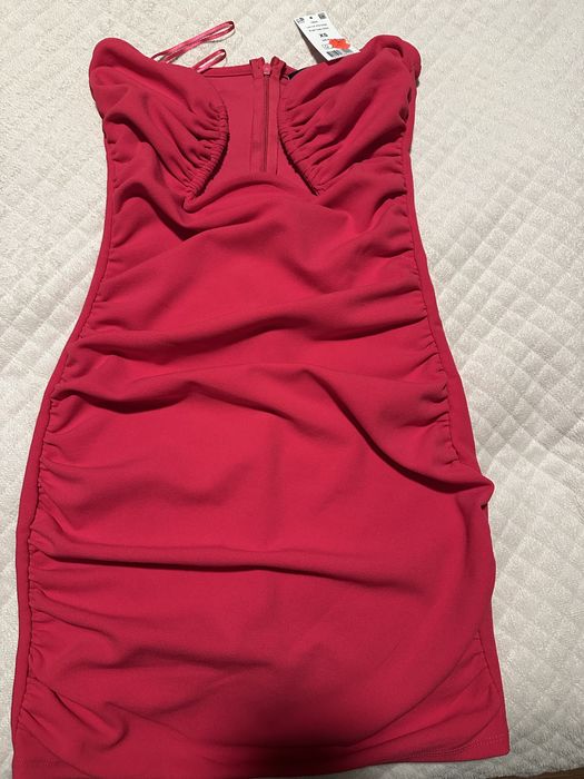 Nowa sukienka mini różowa, rozmiar XS