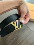Skórzany pasek Louis Vuitton LV Initiales Leather reversable 32 80cm