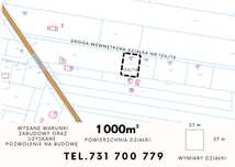 DZIAŁKA 1000m2 ul. Listopadowa
