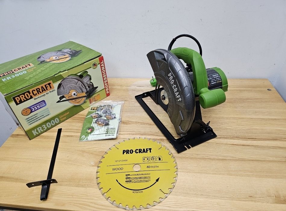 255мм Диск 3000Вт 85мм Пропил Дисковая пила Procraft Мощная Гарантия