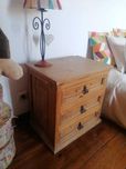 Mesa cabeceira mexicana 0,60mx0,42mx0,60m