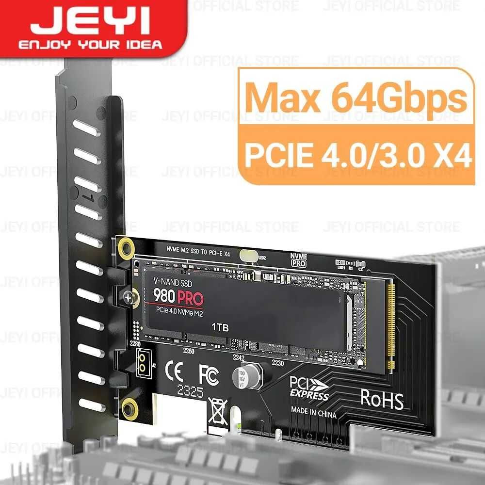 Адаптер розширення M.2 NVME to PCIe 4.0/3.0 x4 x1 SSD (Новий)