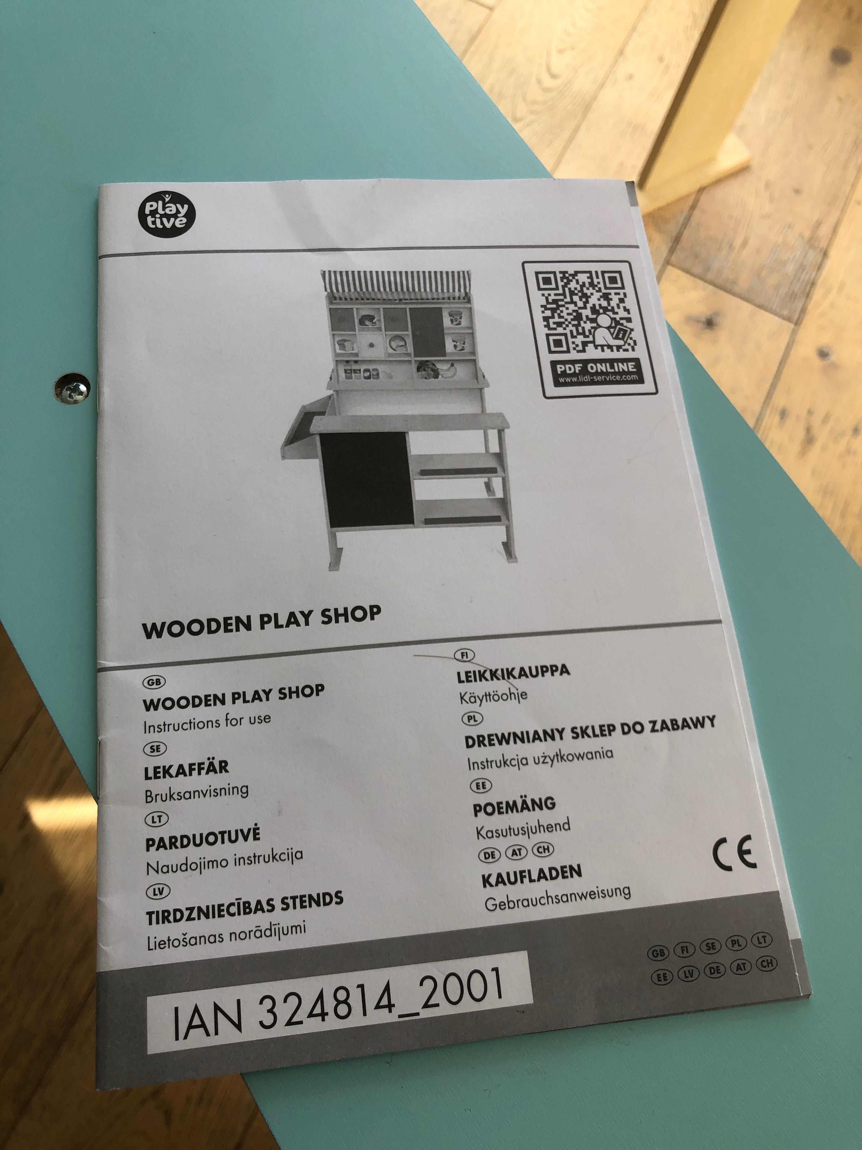 Wooden Play Shop Playtive drewniany sklep/stragan