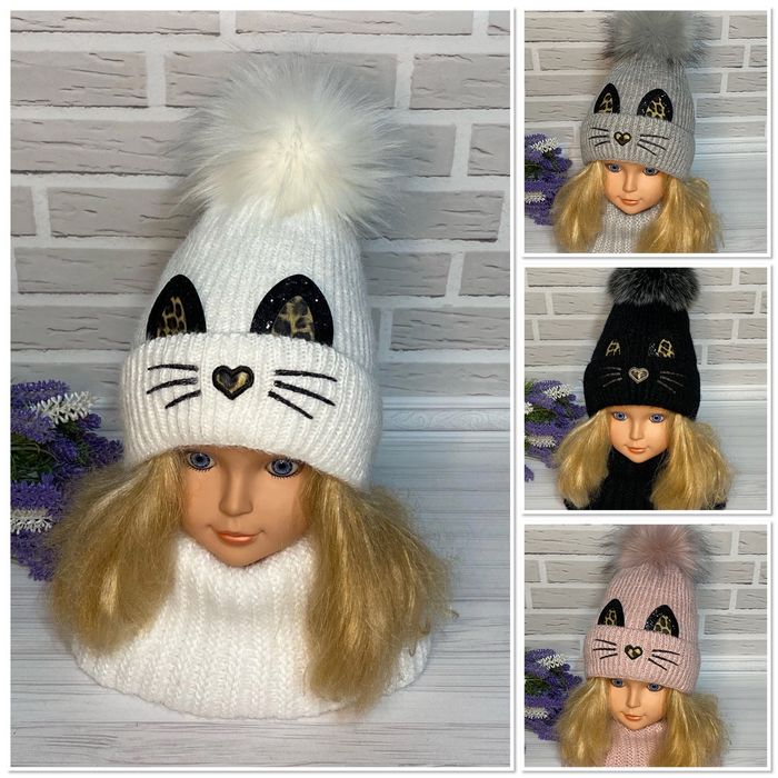 Зимові комплекти шапка хомут без зав‘язок