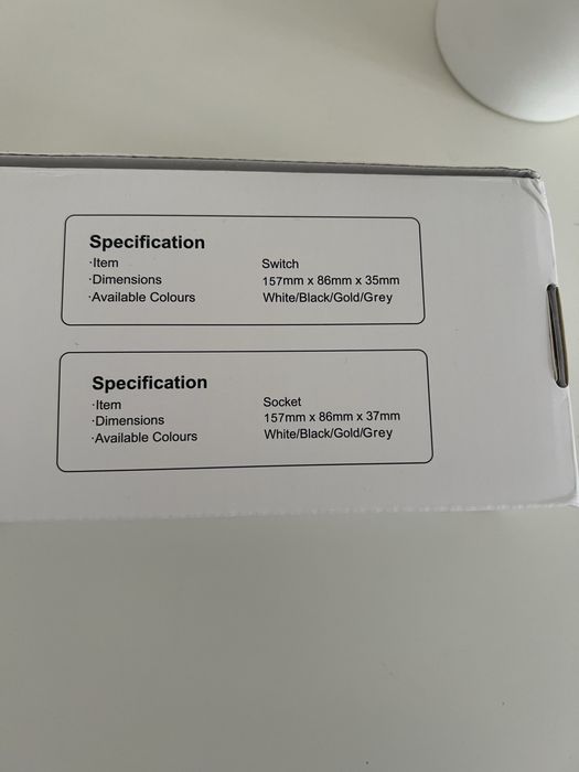 Switch socket zestaw 7 szt