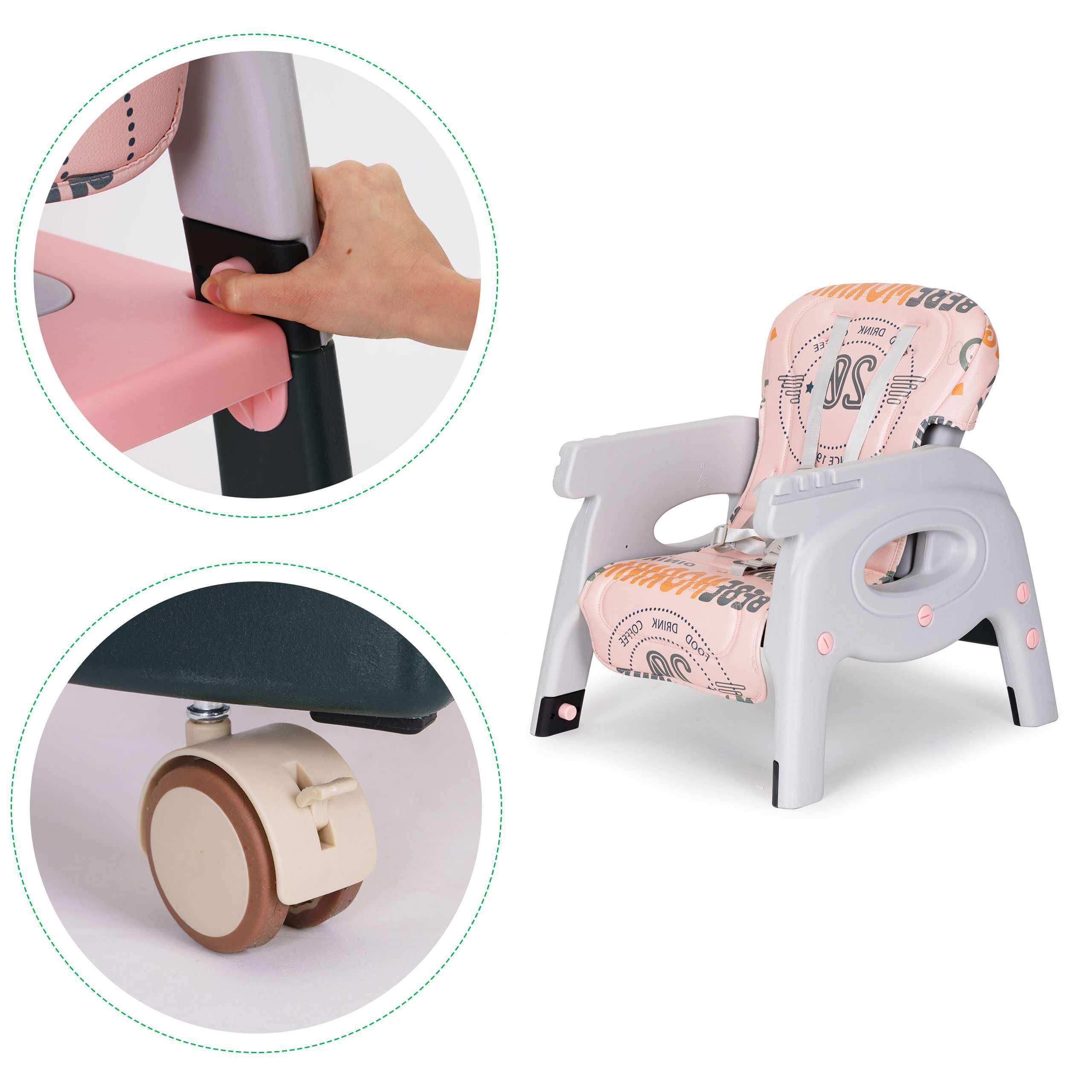 Кресло стульчик столик для кормления 2в1, стілець для годування дитини
