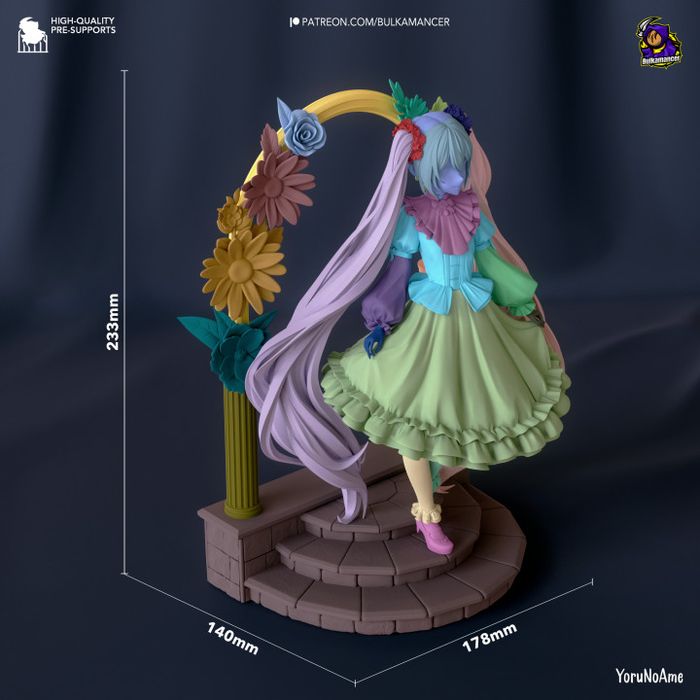 Hatsune Miku - figurka inspirowana wirtualną piosenkarką.