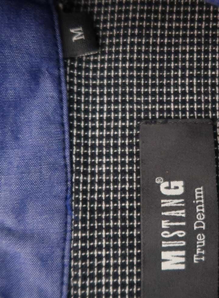 Mustang koszula męska w drobną kratkę Rozmiar M slim fit premium