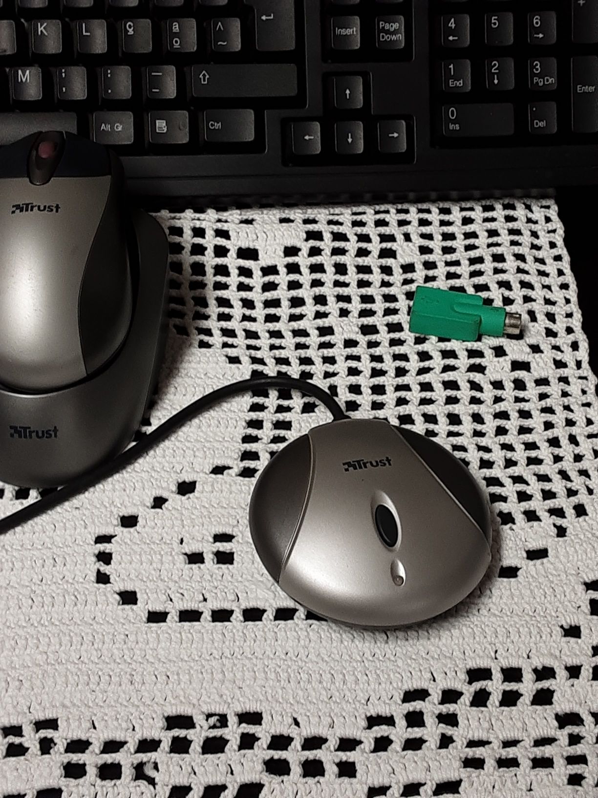 Teclado  sem fios com rato sem fios completo