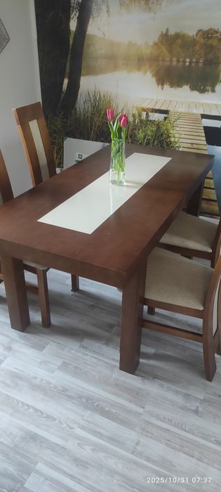 Rozkładany stół do jadalni 120(160) x 80